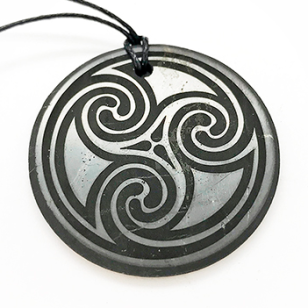 Triple spiral pendant $20 (30mm) $30 (50mm) In stock